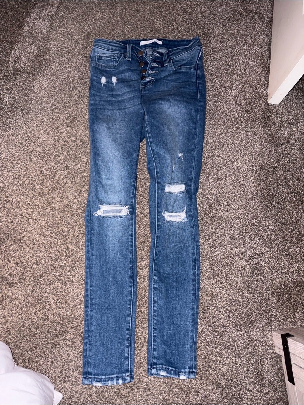 Altar'd State Blue Distressed Skinny Jeans size 24